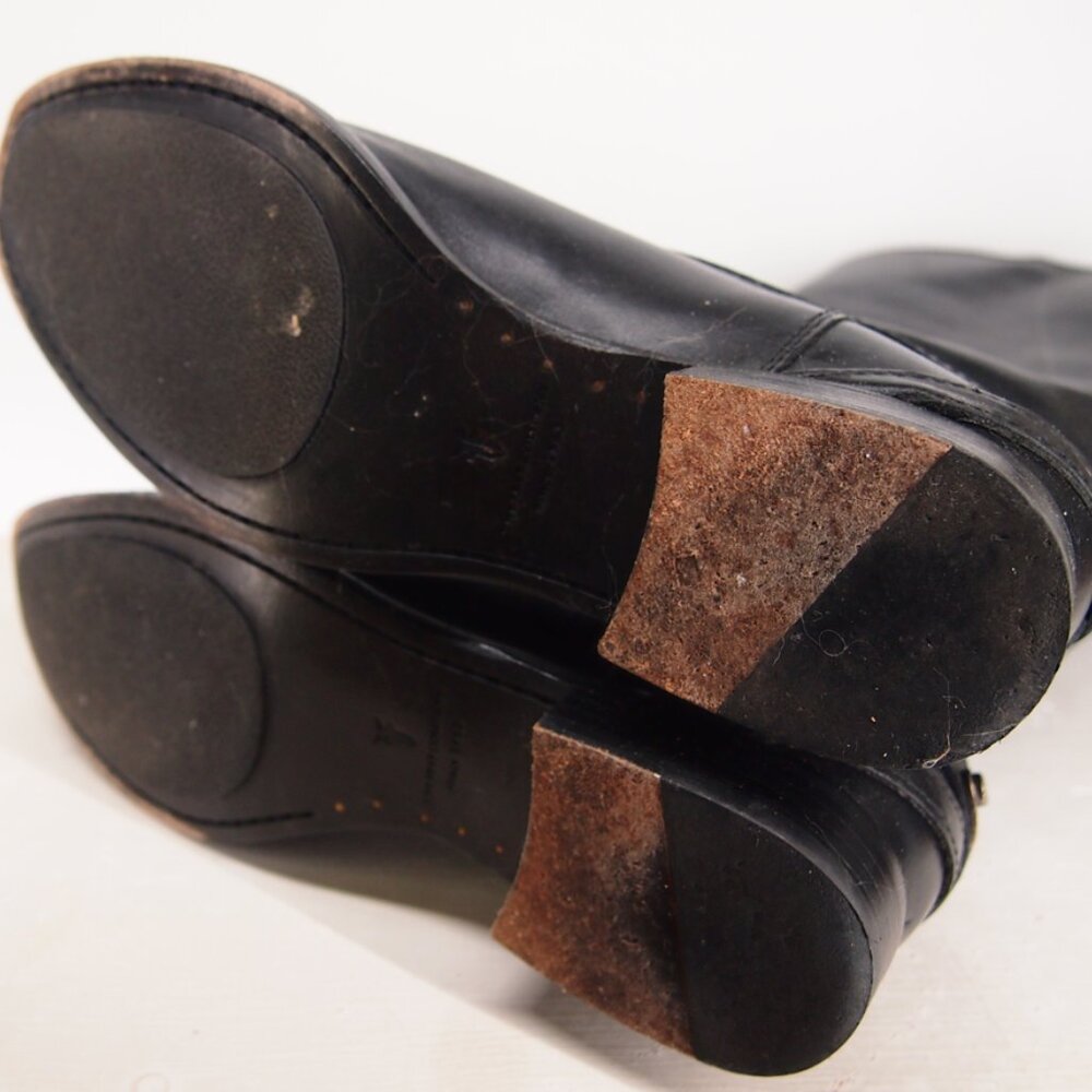 Black FRYE MELISSA BOOTS - size 7.5 - riding button - Picture 3 of 3